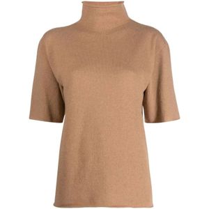 Jil Sander, Dames, Truien, Beige, Maat: XS Kasjmier,