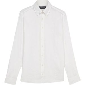 Brooks Brothers, Heren, Overhemden, Wit, Maat: S Linnen,