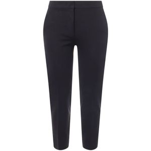 Max Mara, Dames, Broeken, Zwart, Maat: S Viscose,