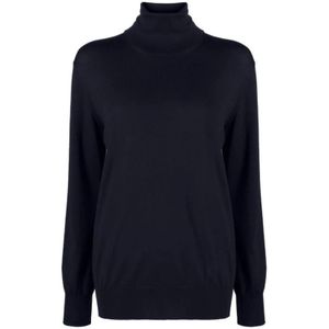 Jil Sander, Dames, Truien, Blauw, Maat: M Wol,