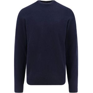 Burberry, Heren, Truien, Blauw, Maat: L Kasjmier,