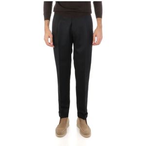 Berwick, Heren, Broeken, Blauw, Maat: L Wol,