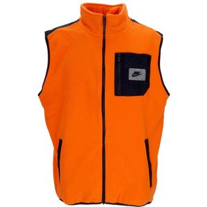 Nike, Heren, Jassen, Oranje, Maat: XS Fleece,