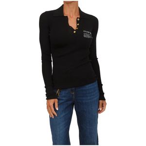 Elisabetta Franchi, Dames, Truien, Zwart, Maat: S Wol,