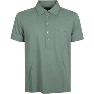 Tom Ford, Heren, Tops, Blauw, Maat: M Katoen,