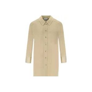 Ganni Hemden , Beige , Dames , Maat: XS