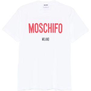 Moschino, Dames, Tops, Wit, Maat: L