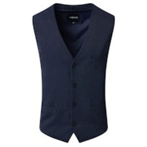 Venti, Heren, Pakken, Blauw, Maat: L Leer,