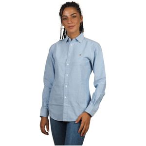 Ralph Lauren, Dames, Blouses & Shirts, Blauw, Maat: XL Katoen,