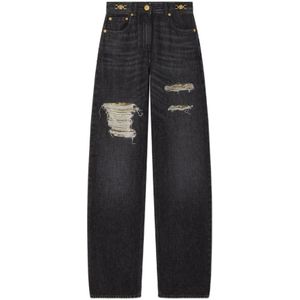Versace, Dames, Jeans, Zwart, Maat: W25 Denim,