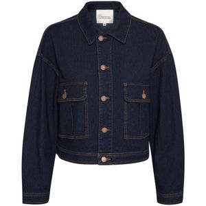 My Essential Wardrobe, Dames, Jassen, Blauw, Maat: M Denim,