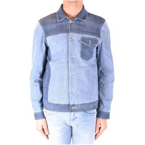 Dondup, Heren, Jassen, Blauw, Maat: M Denim,
