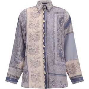 Zimmermann, Dames, Blouses & Shirts, Veelkleurig, Maat: XS Zijde,
