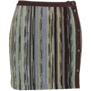 Missoni, Dames, Rokken, Veelkleurig, Maat: S Leer,