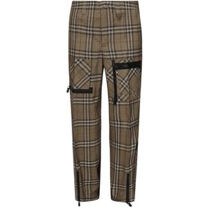 Burberry, Heren, Broeken, Veelkleurig, Maat: M Zijde,