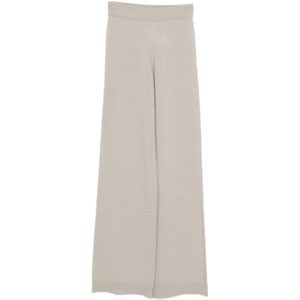 Allude, Dames, Broeken, Beige, Maat: S Wol,