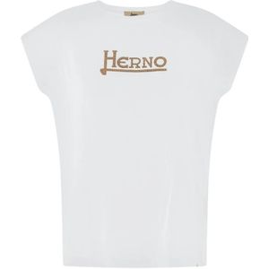 Herno, Dames, Tops, Grijs, Maat: S Jersey,