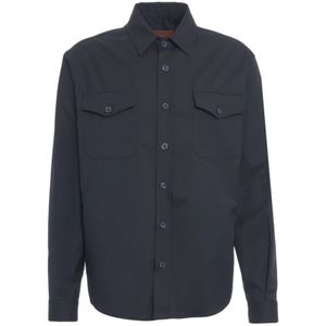 Cruna, Heren, Jassen, Blauw, Maat: L Wol,