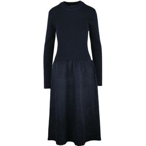 Fabiana Filippi, Dames, Jurken, Zwart, Maat: XS Wol,