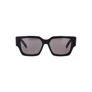 Dior Zwarte Acetaat Zonnebril , Black , unisex , Maat: 55 MM