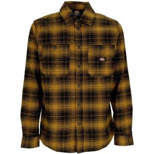 Dickies, Heren, Overhemden, Bruin, Maat: S Katoen,