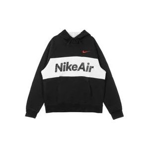 Nike Air Pullover Hoodie - Zwart/Wit/Rood , Black , Heren , Maat: XL