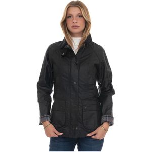 Barbour, Dames, Jassen, Zwart, Maat: M Katoen,
