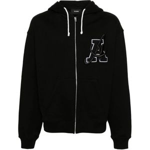 Axel Arigato, Heren, Sweatshirts & Hoodies, Zwart, Maat: XL Katoen,