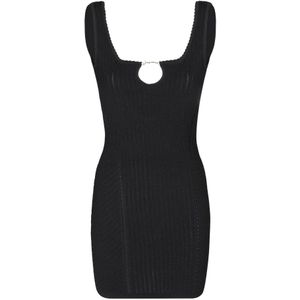Jacquemus, Dames, Jurken, Zwart, Maat: XS Viscose,