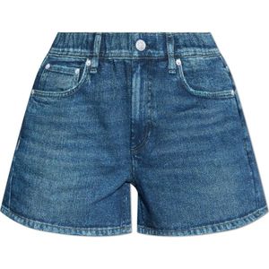 Rag & Bone, Dames, Korte broeken, Blauw, Maat: XS Katoen,