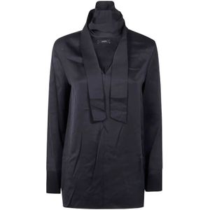 Joseph, Dames, Blouses & Shirts, Zwart, Maat: L