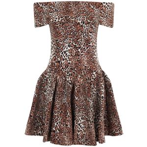 Elisabetta Franchi, Dames, Jurken, Veelkleurig, Maat: S Viscose,