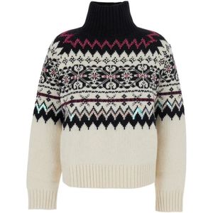 Semicouture, Dames, Truien, Veelkleurig, Maat: XS Wol,