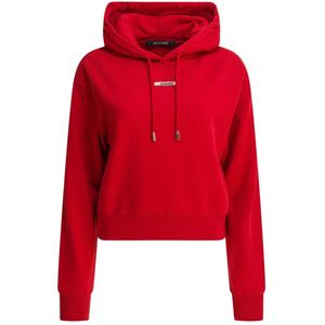 Jacquemus, Dames, Sweatshirts & Hoodies, Rood, Maat: L Katoen,