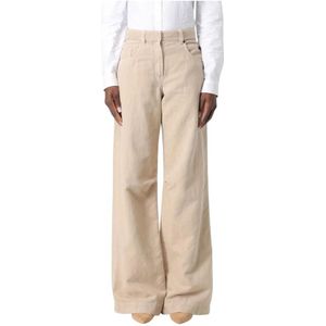 Brunello Cucinelli, Dames, Jeans, Beige, Maat: S