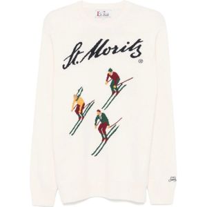 MC2 Saint Barth, Heren, Truien, Beige, Maat: L Wol,