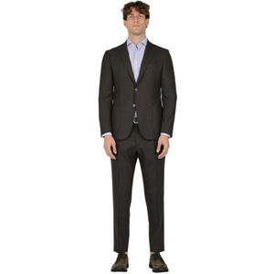 Santaniello, Heren, Pakken, Bruin, Maat: XL Wol,