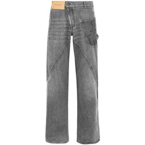 JW Anderson, Dames, Jeans, Grijs, Maat: W25 Denim,