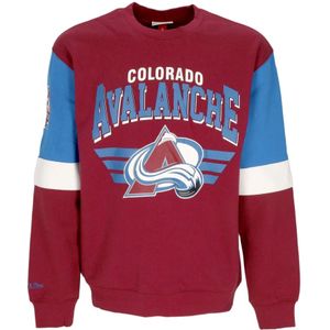 Mitchell & Ness, Heren, Sweatshirts & Hoodies, Bruin, Maat: M Katoen,