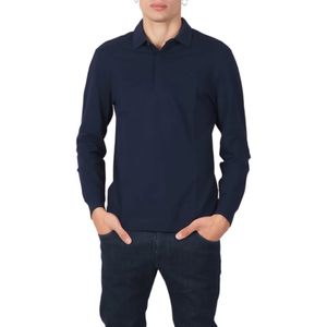 Lacoste, Heren, Tops, Blauw, Maat: L Katoen,