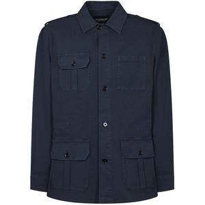 Dondup, Heren, Jassen, Blauw, Maat: 2XL