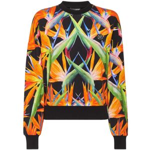 Plein Sport, Dames, Sweatshirts & Hoodies, Veelkleurig, Maat: S Fleece,