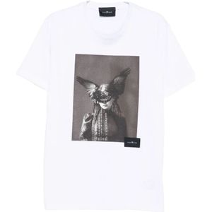 John Richmond - Pedrom T-shirt - Wit - Katoen