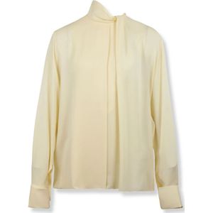 Tom Ford, Dames, Blouses & Shirts, Beige, Maat: S Zijde,