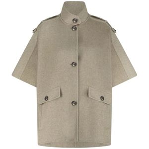 Alter Ego, Dames, Jassen, Beige, Maat: S Wol,