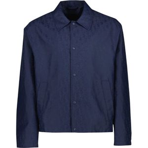 Dior, Heren, Jassen, Blauw, Maat: L Nylon,