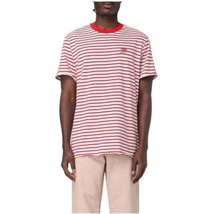 Golden Goose, Heren, Tops, Rood, Maat: 2XL Katoen,