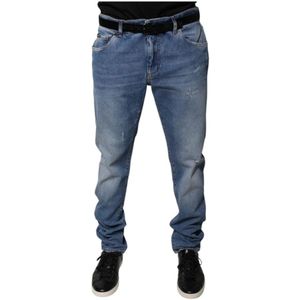 Dolce & Gabbana, Heren, Jeans, Blauw, Maat: 2XL Denim,