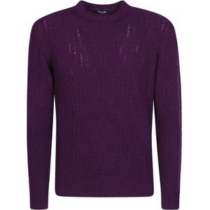 Drumohr, Heren, Truien, Paars, Maat: XL Wol,