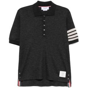 Thom Browne, Heren, Tops, Zwart, Maat: M